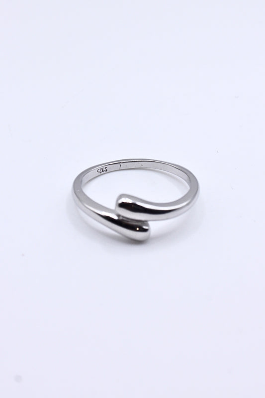 Modernist Liquid-Wrap Open Ring