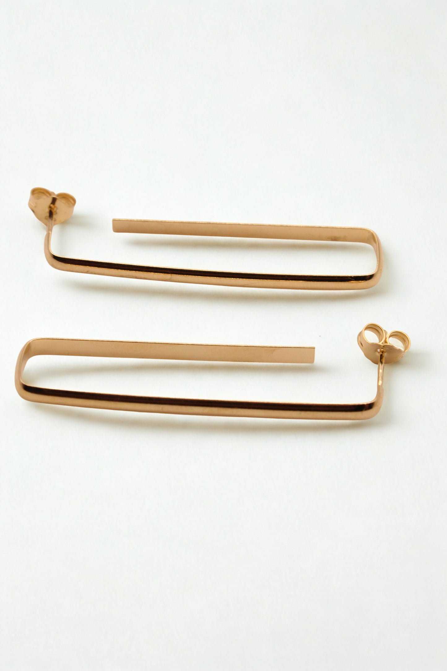 Minimalist Frame Earrings - Gold
