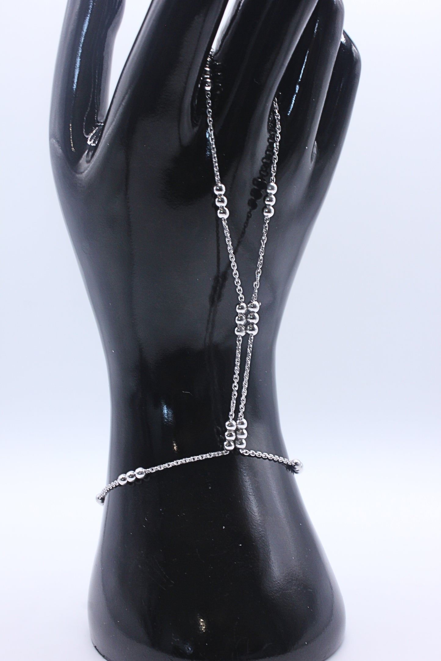 925 Sterling Silver Dual Path Hand Chain