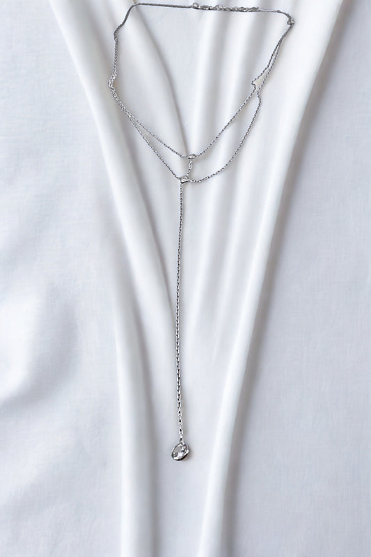 Celestial Droplet Y-Necklace