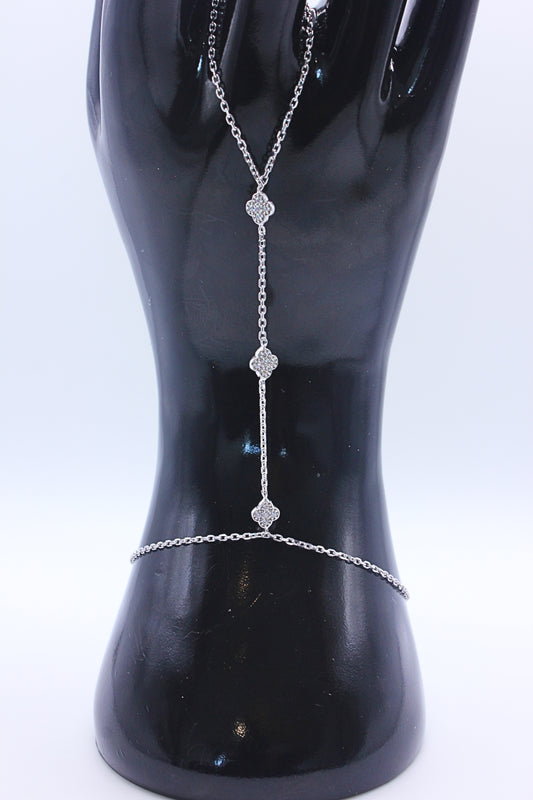 Radiant Triple Clover Hand Chain