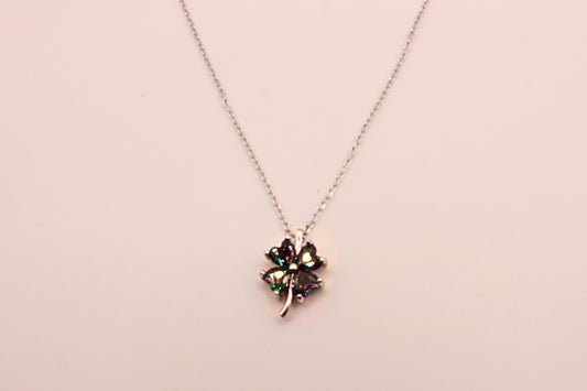 Mystic Clover Charm Necklace