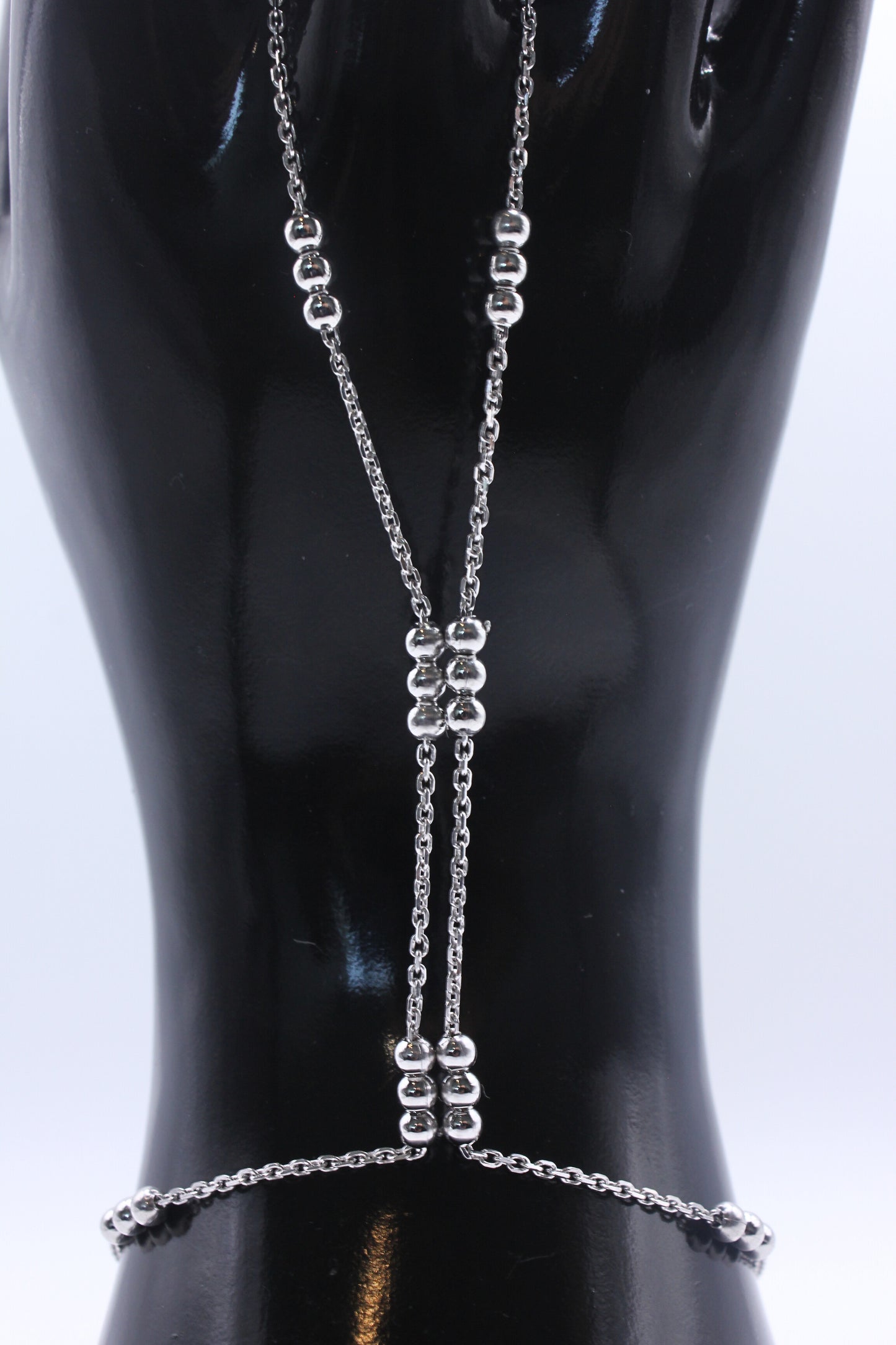 925 Sterling Silver Dual Path Hand Chain
