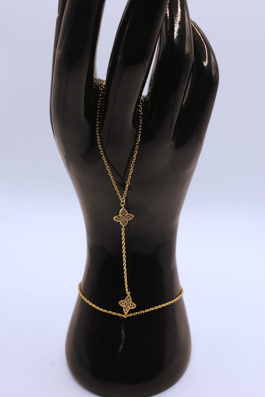 925 Sterling Silver Luck Blossom Hand Chain