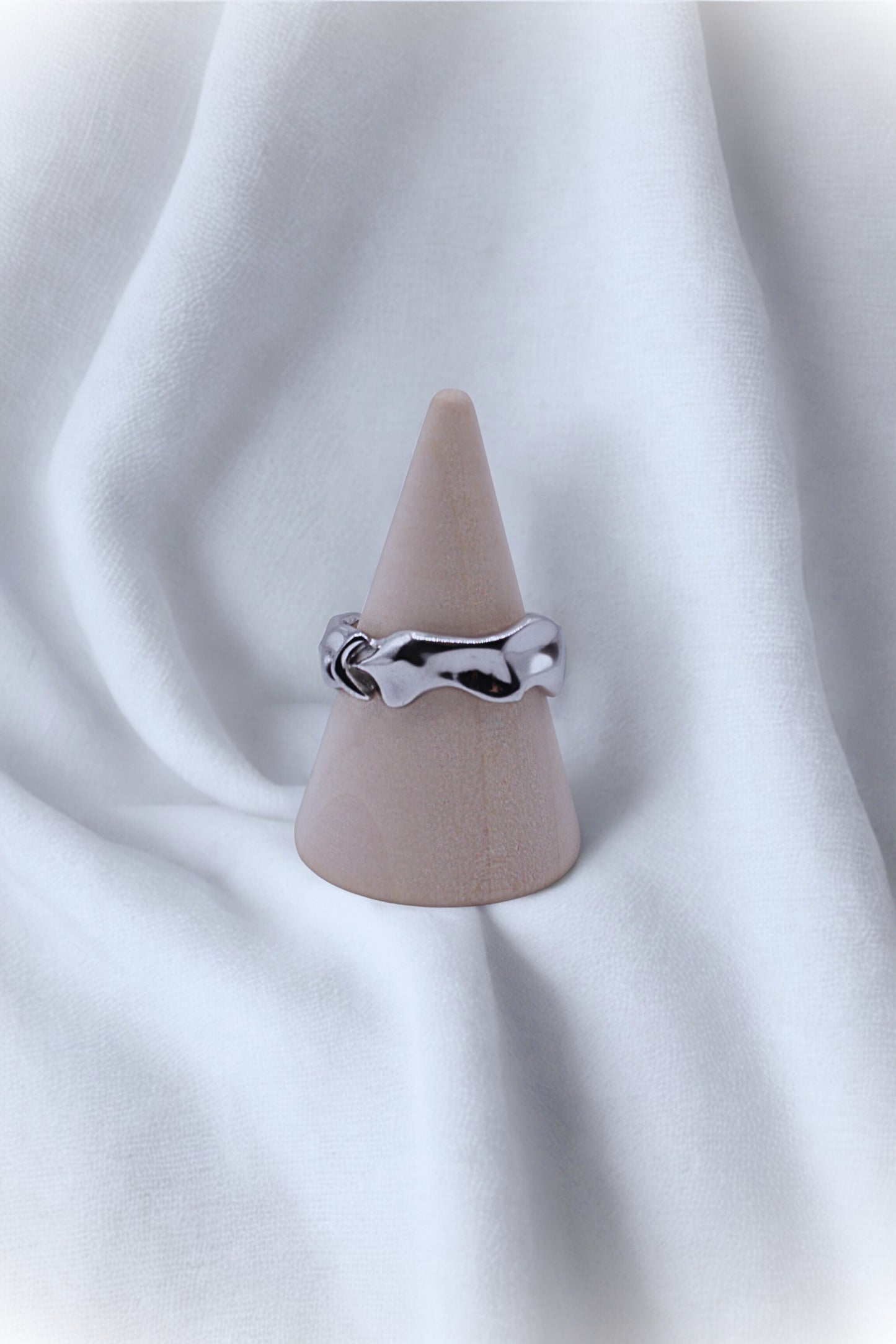 925 Sterling Silver Liquid Wave Ring