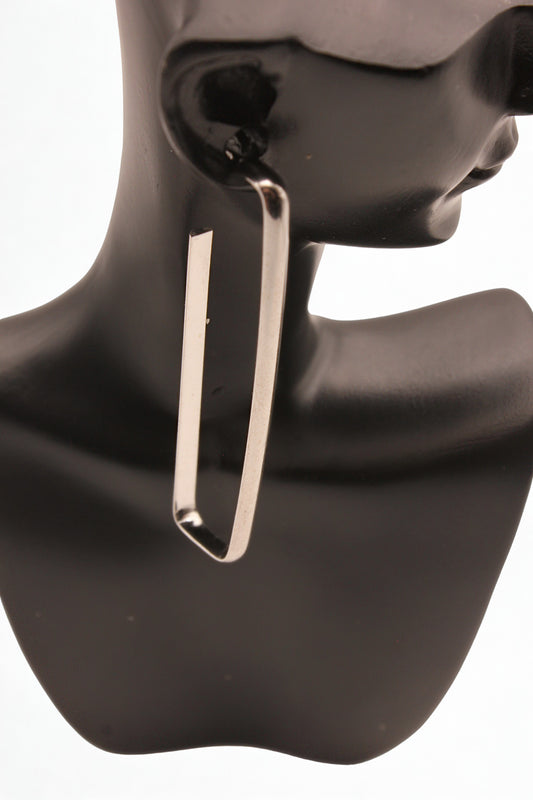 925 Sterling Silver Minimalist Frame Earrings