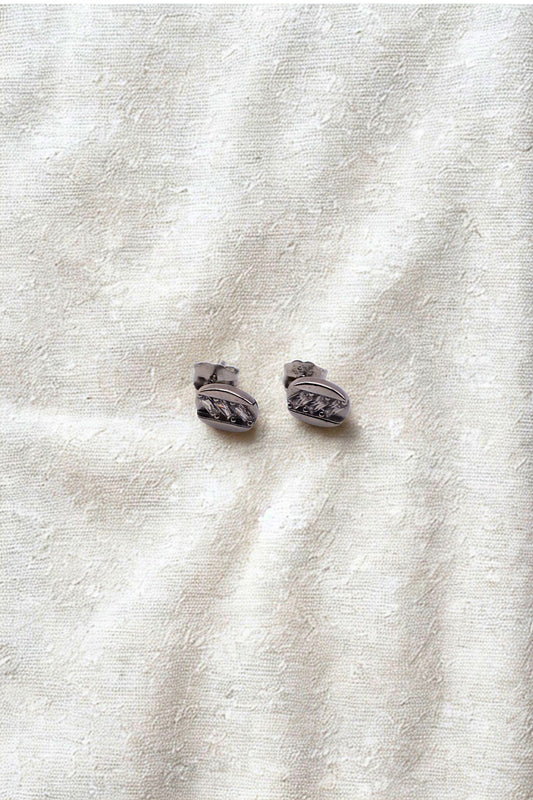 Modern Barrel Glow Stud Earrings