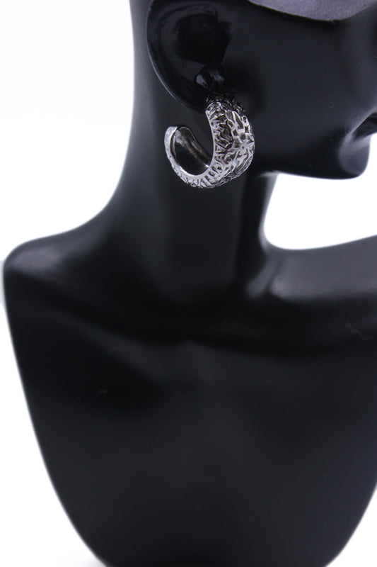 Artisanal Filigree Silver Hoops