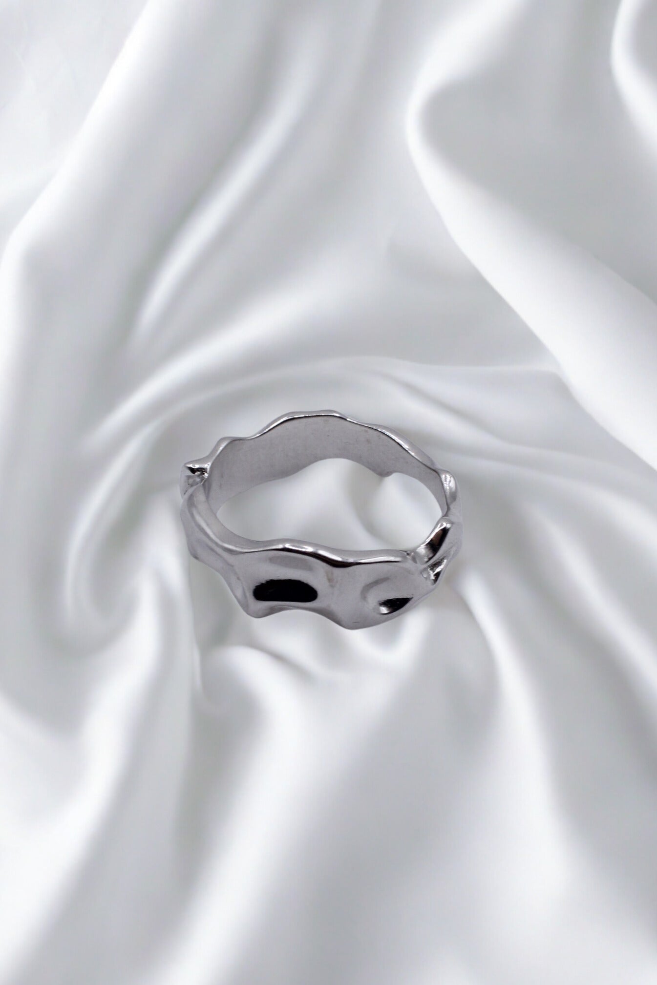 925 Sterling Silver Liquid Wave Ring